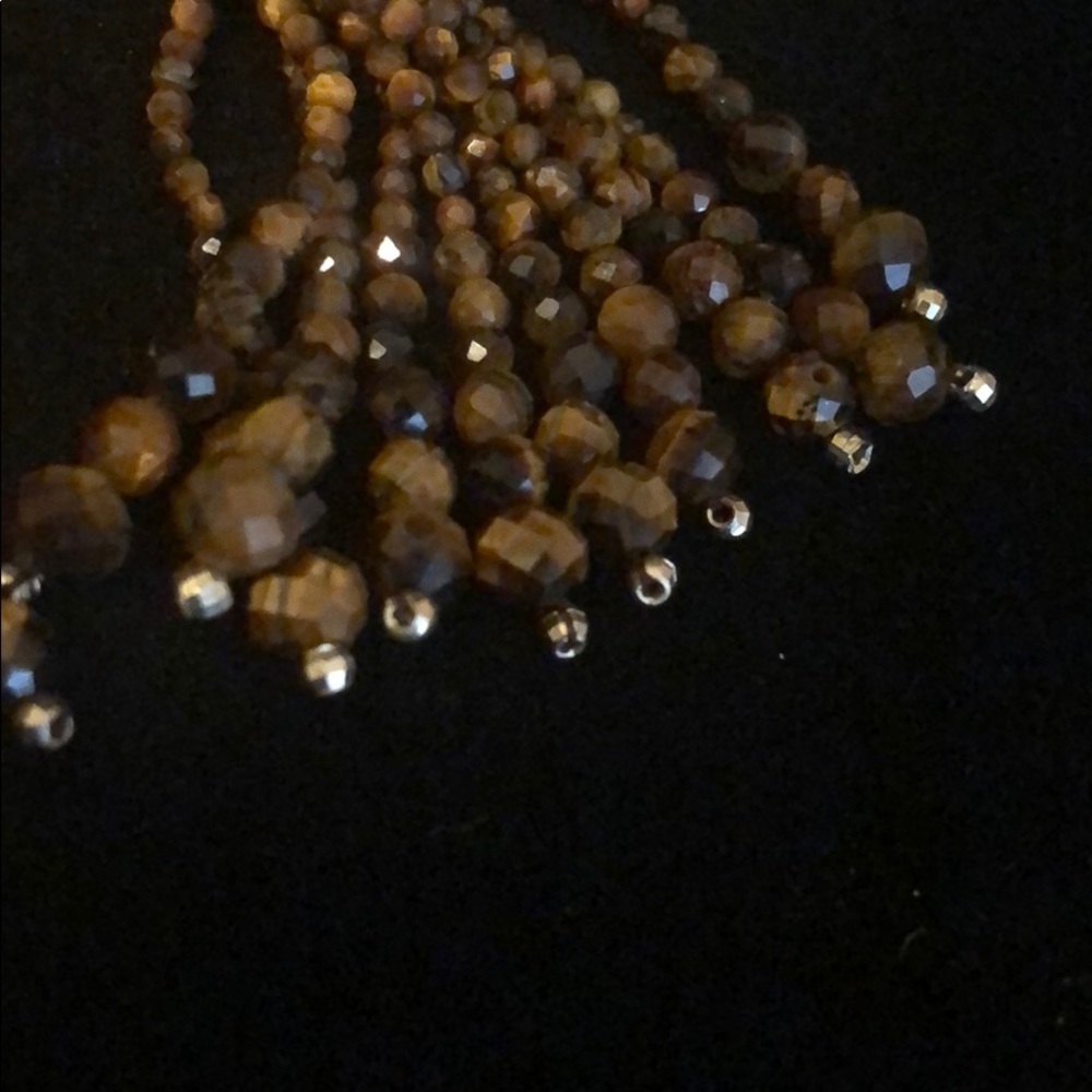 Exquisite earrings in multi colored stones. - Picture 8 of 8